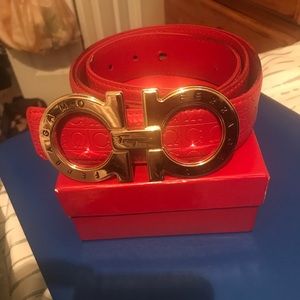 Ferragamo Belt (red)